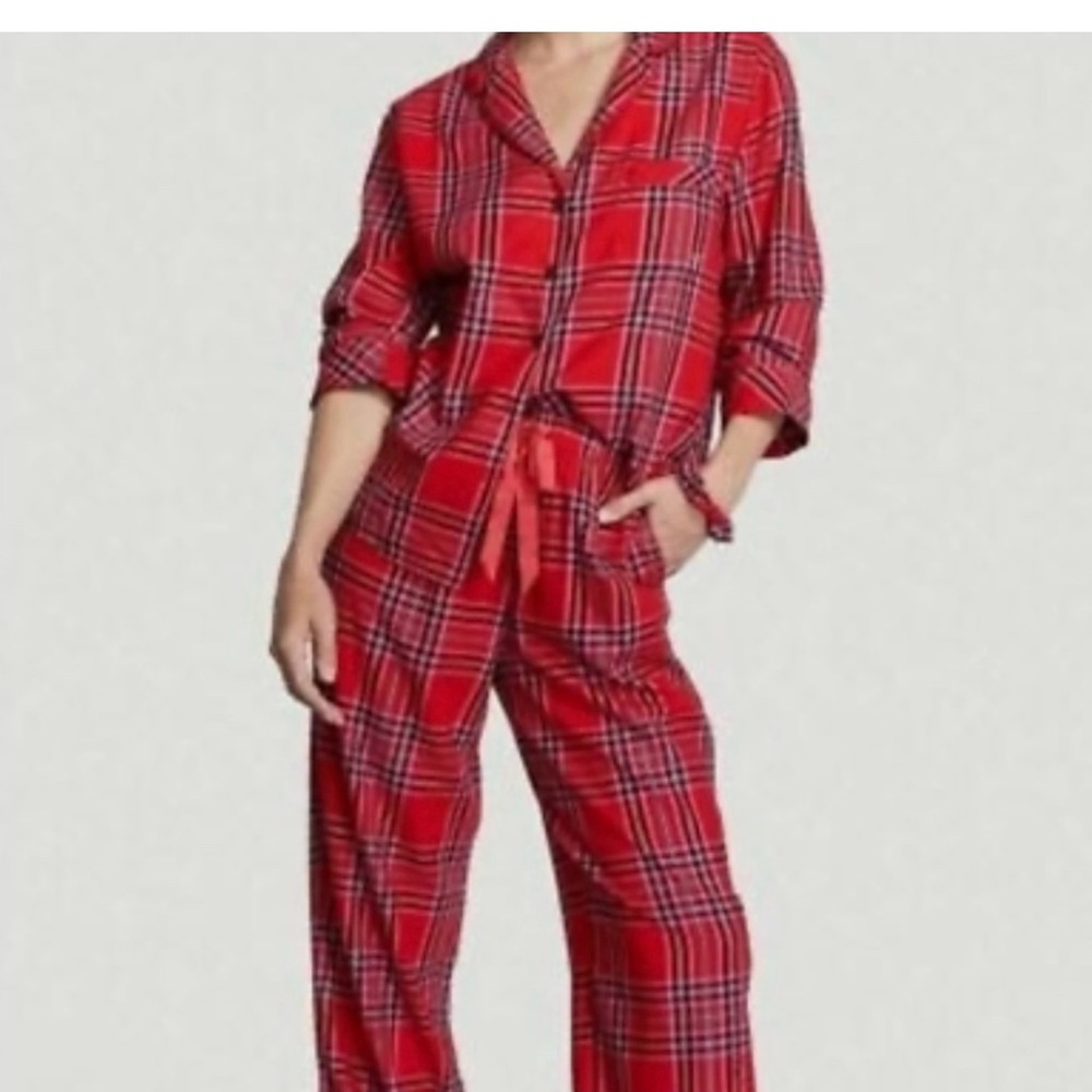 Victoria's Secret Red Plaid Pajama Set